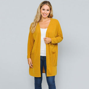 3 PACK: Open Cardigan w/ Pockets